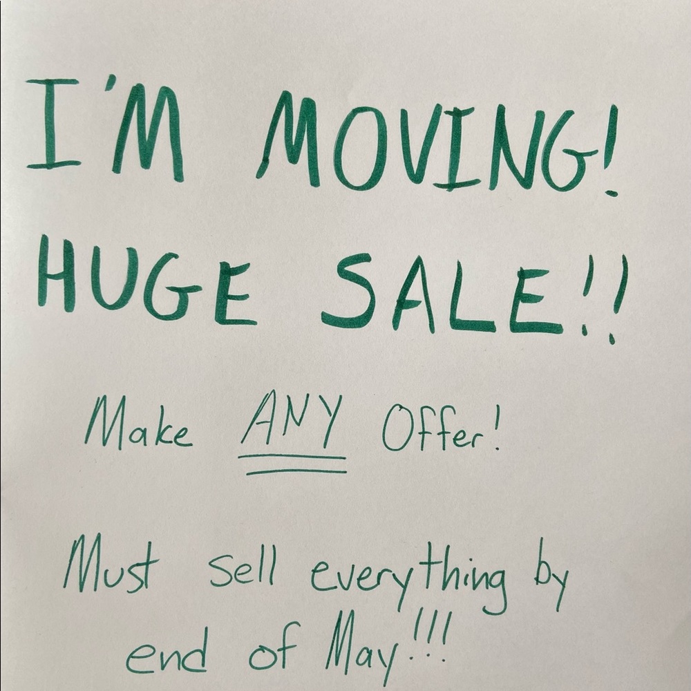 MOVING CLEARANCE SALE!! 📦🌟💲